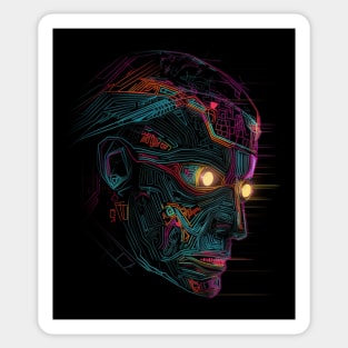 Techno Future - Cyberpunk Dystopia Sticker